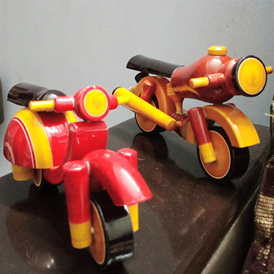 "Etikoppaka Wooden Motor cycle set - Click here to View more details about this Product